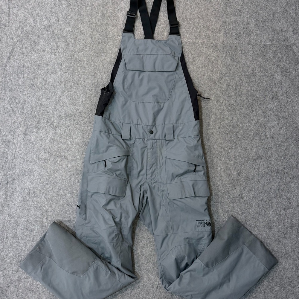 Mountain Hardwear Charcoal Gray Firefall Snow Bibs Pants Men's Size Medium